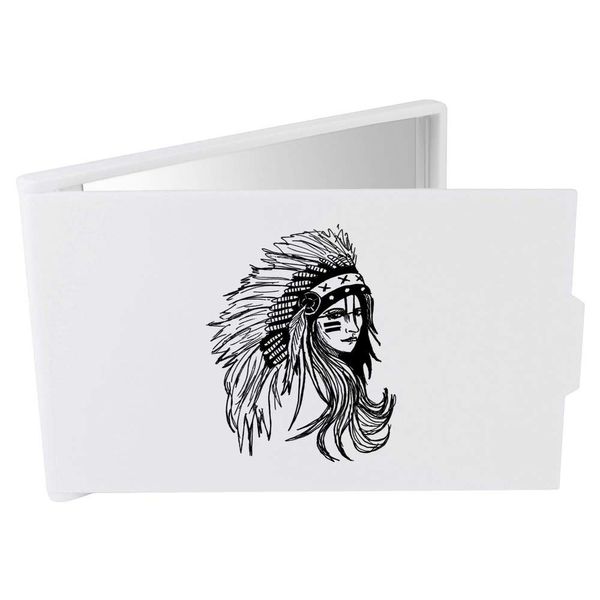 'Native American' Compact/Travel/Pocket Makeup Mirror (CM00005124)