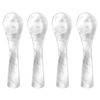 4 Pieces Shell Spoons, Creative Tableware, Kitchen Tools, Dip Applicators, Dessert Spoons.