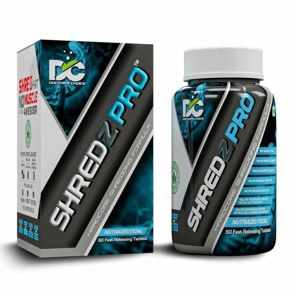 Doctor's Choice SHREDZ PRO Formula with 500mg Acetyl-L-Carnitine, CLA,60 CAP