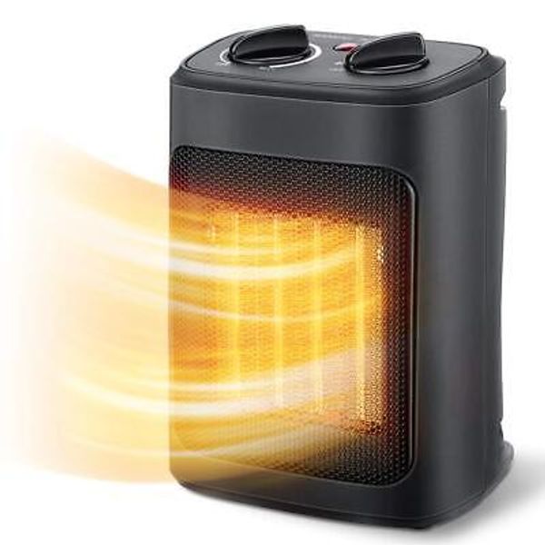 Space Heater, 1500W Electric Heaters Indoor Portable with Thermostat, PTC Fas...