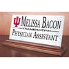 Indiana University Nameplate for IU Alumni or Graduation Gift - Solid Marble Des