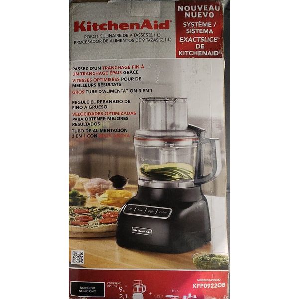 KitchenAid KFP0922WH 9-Cup Food Processor White Blanco