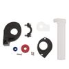 ANCLLO Push/Pull Throttle Quick Turn Twist Throttle Handle Bar Grips Scooter Handlebar Grip Throttle Twist Accelerator-Red