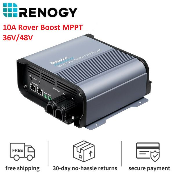 Renogy 36V/48V Rover Boost 10A MPPT Solar Charge Controller Golf Carts w/ RS485