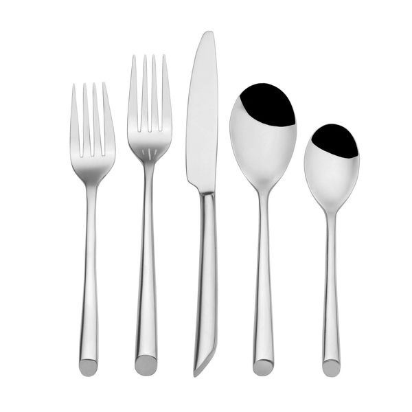 Towle Living Wave Flatware Service for 4 20 Piece Set 18/0 Stainless Steel Si...