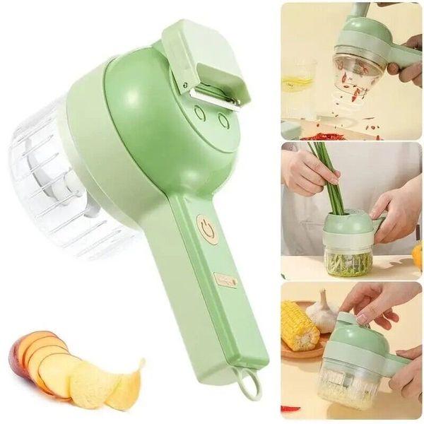 Electric Food Chopper Vegetable Chopper Vegetable Slicer Garlic Crusher Meat