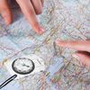 PATIKIL Orienteering Compass, 3 Pack Hiking Backpacking Compass with Declination Scale Map Compass for Camping and Survival Navigation, White