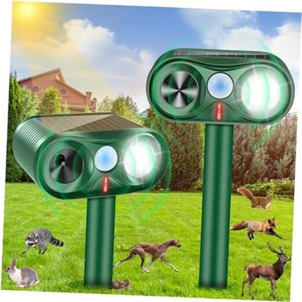 05 Solar Animal Repellent Ultrasonic Cat Deterrent Outdoor Solar Animal 2
