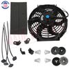 2X 10" inch 12V 1750CFM Electric Radiator Slim Cooling Fan Push Pull Universal