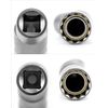 QWORK® 2Pcs Thin Wall Spark Plug Socket, 3/8 Inch 12-Point Universal Joint Magnetic Swivel Socket Removal Tool (14mm & 16mm)