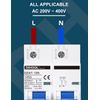 DIHOOL Miniature Circuit Breaker MCB, 2 Pole, 125Amp,230VAC,Type C