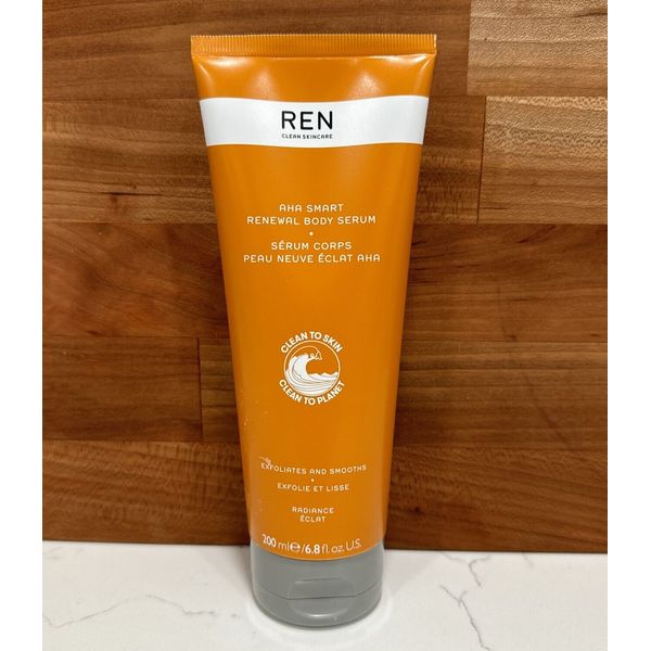 REN AHA Smart Renewal Body Serum 6.8 fl oz / 200mL - NEW