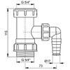 Alcaplast Dishwasher Connector Pipe 5/4" with Dishwasher Connector Inlet Input
