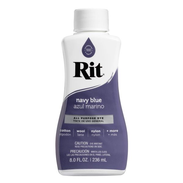 Rit Dye Liquid Stoff Dye, marineblau, 236ml