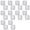 NABESHI Wall Mount Wall Mount Power Strip Multi-tap Fixed Hook Remote Control Wall (Transparent 10 Piece Set)