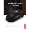 Lenovo 100 Wired USB Computer Mouse for PC, Laptop, Computer with Windows - Full Size - Ambidextrous Design - 3 Buttons - Red Optical Sensor - Black