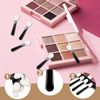 MEMOFYND 100 Black & White Mini Sponge Brushes, 5cm, Soft & Durable, Multifunctional for Eyeshadow, Blush & Highlights