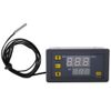 W3230 LED Digital Temperature Controller DC 12V 24V 220V Thermostat Switch Sensor Meter (12V-red and blue)