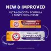 ARM & HAMMER Complete Care Fluoride Anticavity Toothpaste, Fresh Mint 6 oz (Pack of 2)