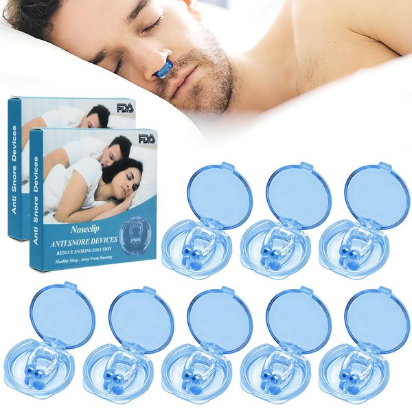 Anti Snore Devices, 8 Pack Magnetic Anti Snore Nose Clip, Reusable Silicone Anti Snoring Aids for Women Man Professional Effective Snoring Solution