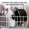 Triple Slow Cooker Buffet Server 1.5-Quart Upgraded Oval Ceramic Pot Lid Rests