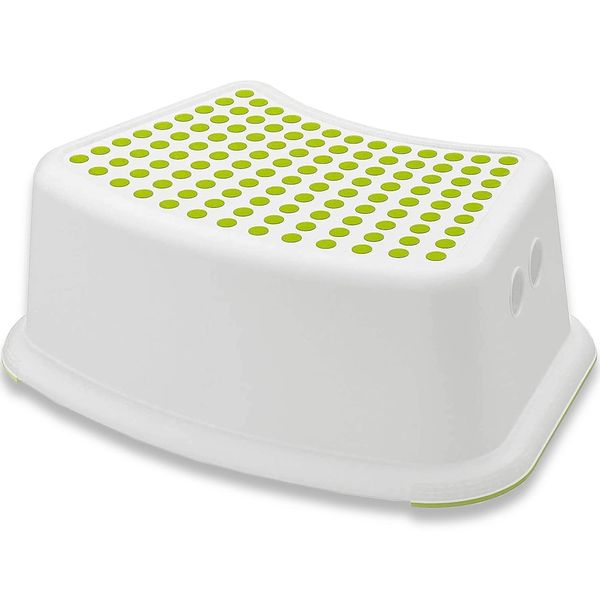 HOMESHOPA Step Stool For Kids Toddlers, Non Slip Step Up Foot Stool, Sturdy & Durable Step Stool For Kids, Children, Perfect For Bathroom, Kitchen Washing Hands, Brushing Teeth, Potty Training(Green)