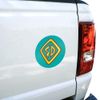 Scooby-Doo Tag Automotive Car Window Locker Circle Bumper Sticker