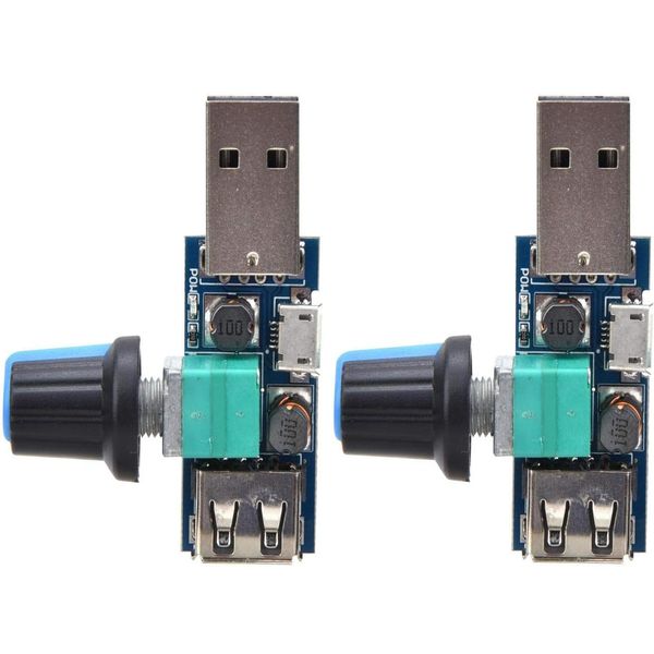 JUTOSU USB Speed Controller, Speed Controller, Power Controller, Speed Regulator, Speed Controller Switch, Variable Speed Switch Module, Mini Rotation Control Potentiometer, DC Motor, Mini Motor,