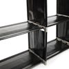 Black 3 Tiers 9 Compartments Multifunctional Assembled Storage Shelf 