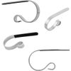 BIRDROCK HOME 4 Pack Scroll Mantel Hooks Fireplace Stocking Hooks