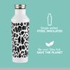 Typhoon Pure 800 ML Stainless Steel Colour Changing Leopard Print Drinks Bottle