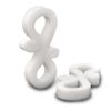 S4U Gutter Hooks, 25 White Plastic Hooks for Securing String Lights to Guttering, Indoor/Outdoor Usage, LED, 35MM Long