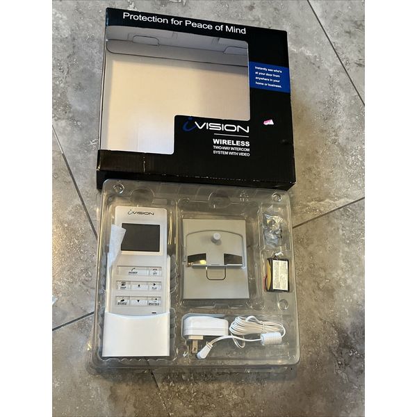 iVision Wirelss Two-Way Intercom System With Video Kit No Camera Selling As Is