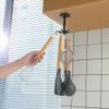 Home Accessories Self-Adhesive Waterproof 360° Rotating Folding Hook (Black 2 Packs)