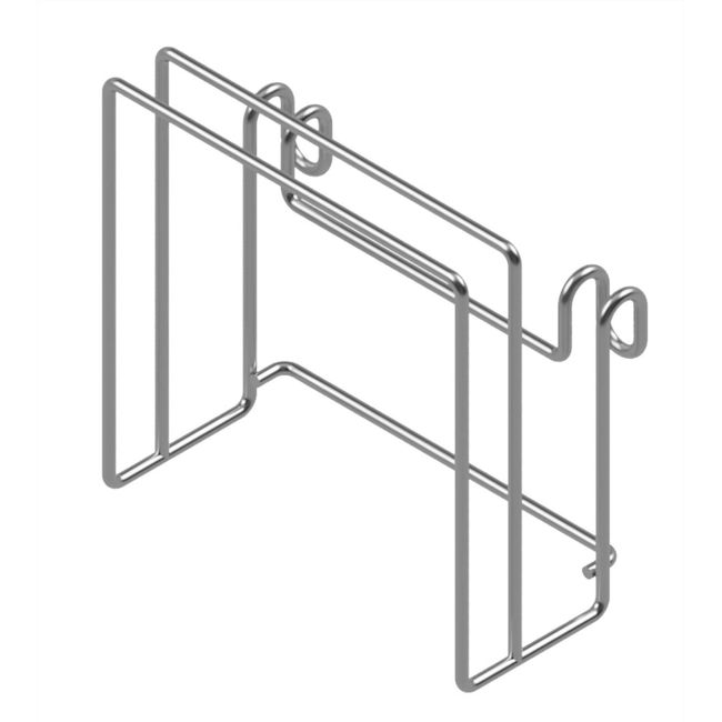 Anesty HO2164 Stainless Steel Dish Drainer Rack, Approx. Width 4.7 x Depth 2.6 x Height 4.7 inches (12 x 6.5 x 12 cm), Hookable, Slim Cutting Board Stand, Kitchen, Drying, Dish Storage, Silver