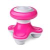 Mini Electric Massager USB Handled Wave Vibrating Triangle 3D Full Body Massager (Rose Red)