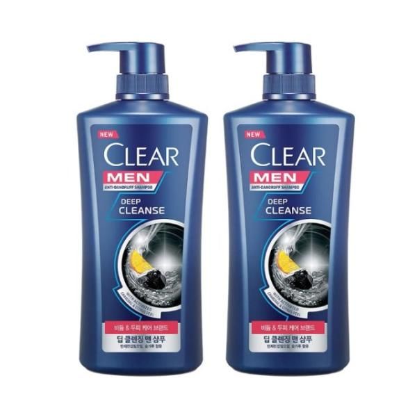 Clear Men Deep Clean Shampoo 650ml x 2