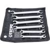 TECPO Brake Pipe Spanner 8-19 mm Ring Spanner Set Open Ring Spanner 6 Pieces