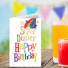 Official Brightside Greeting Card, Super Duper Happy Birthday