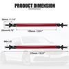 X AUTOHAUX 2pcs 150mm 5.91" Adjustable Car Bumper Splitter Support Rod Red