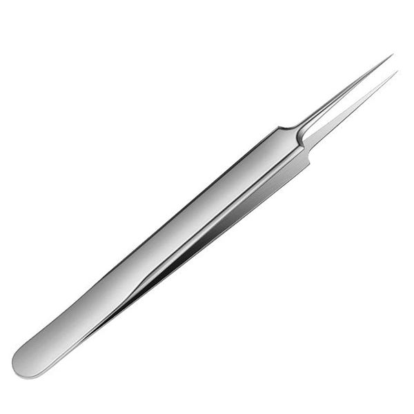 Professional Stainless Steel Ingrown Hair Tweezers Blackhead Remover Splinter Tweezer Whiteheads Comedones Extractor Acne Removal Tool Tweezer(Sharp Tip)