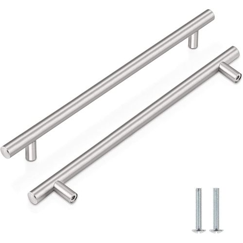2 Pack Kitchen Cupboard Handles Stainless Steel Kitchen Door Handles Brushed Cabinet Handles Wardrobe Handles Drawer Handles (Hole Centre 160mm)