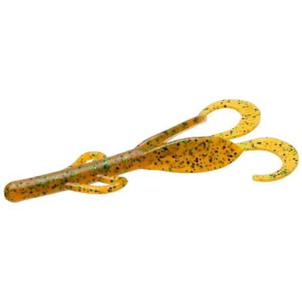 Zoom Bait Baby Brush Hog Bait-Pack of 12 (Rootbeer Pepper/Green, 5 1/2-Inch)