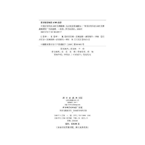 中国工程科技2035发展战略·公共安全领域报告