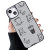Smartphone case cushion coffee coffee coffee beans 06: gray iphone15 compatible case