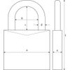 ABUS 53520 Die Cast Combination Padlock Carded- White