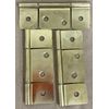 3 Pack) FASTEC #H1309B Interior Hinge 3-Leaf, 1.125 in. Flag, Non-Mortised