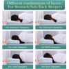 Adjustable Thin Memory Foam Pillow - 4 Heights from 1.2 to 4.8in, Cervical Pi...