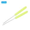 PATIKIL Badminton Racket String Kiri 2pcs Tennis Racquet String Straight Guide Tool Yellow