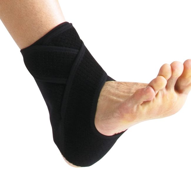 D&M 108663 Asmedy Ankle Supporter, 1 Piece, For Left and Right Use, Made in Japan, Black, One Size Fits Most, Level 4, Firm, Open Type, ATHMD Fixation, Protection, Prevention, Reduction, Elastic, Compression